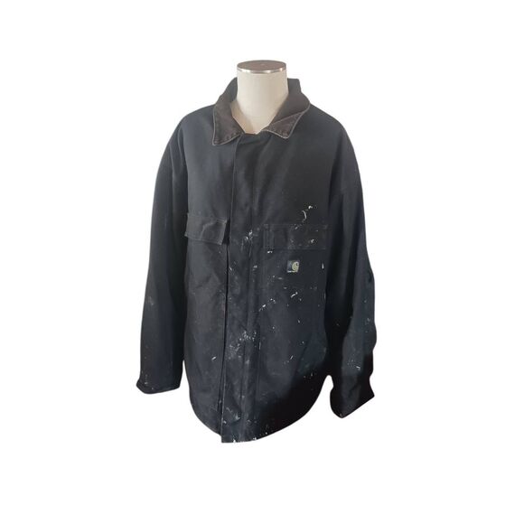 Carhartt heavily distressed 3Xl Detroit style Double closure fully lined cold we - Picture 3 of 4
